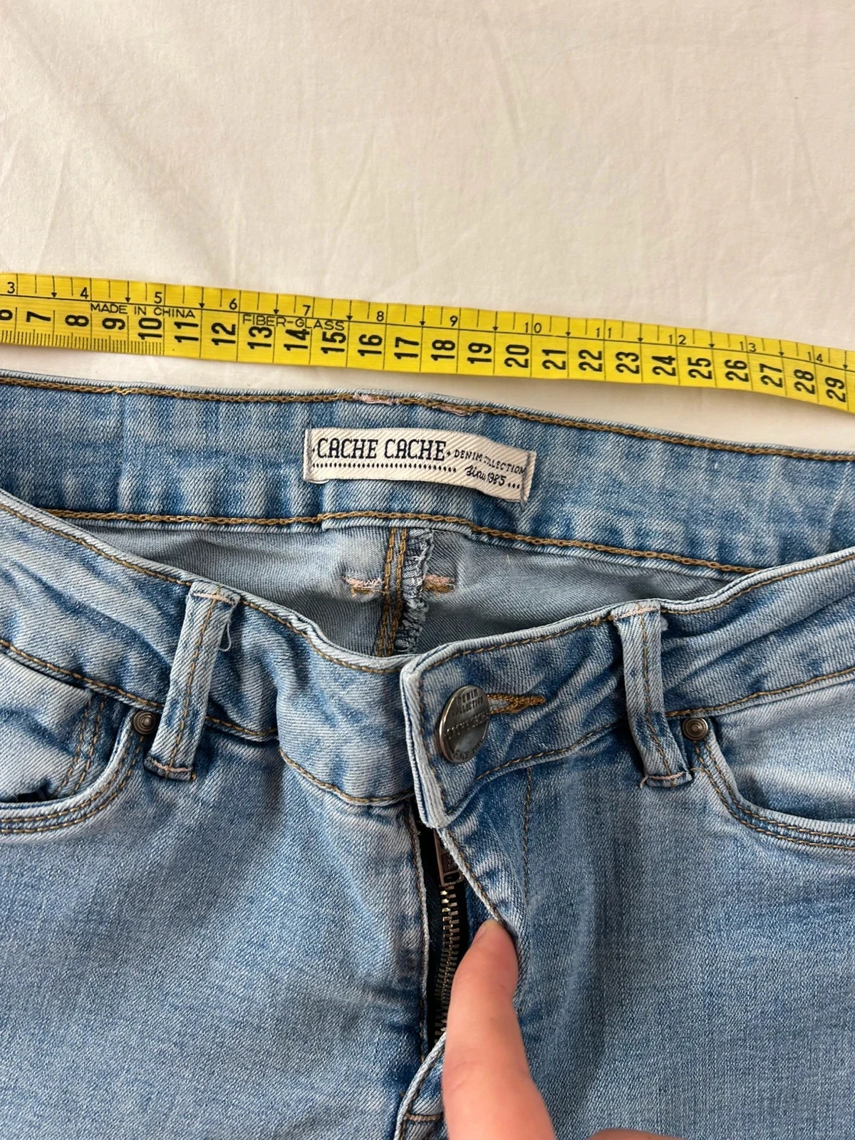 Jean slim azul claro cache cache – photo 6